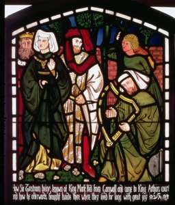 Tristan and Isolde the Fair at the Court of King Arthur, from 